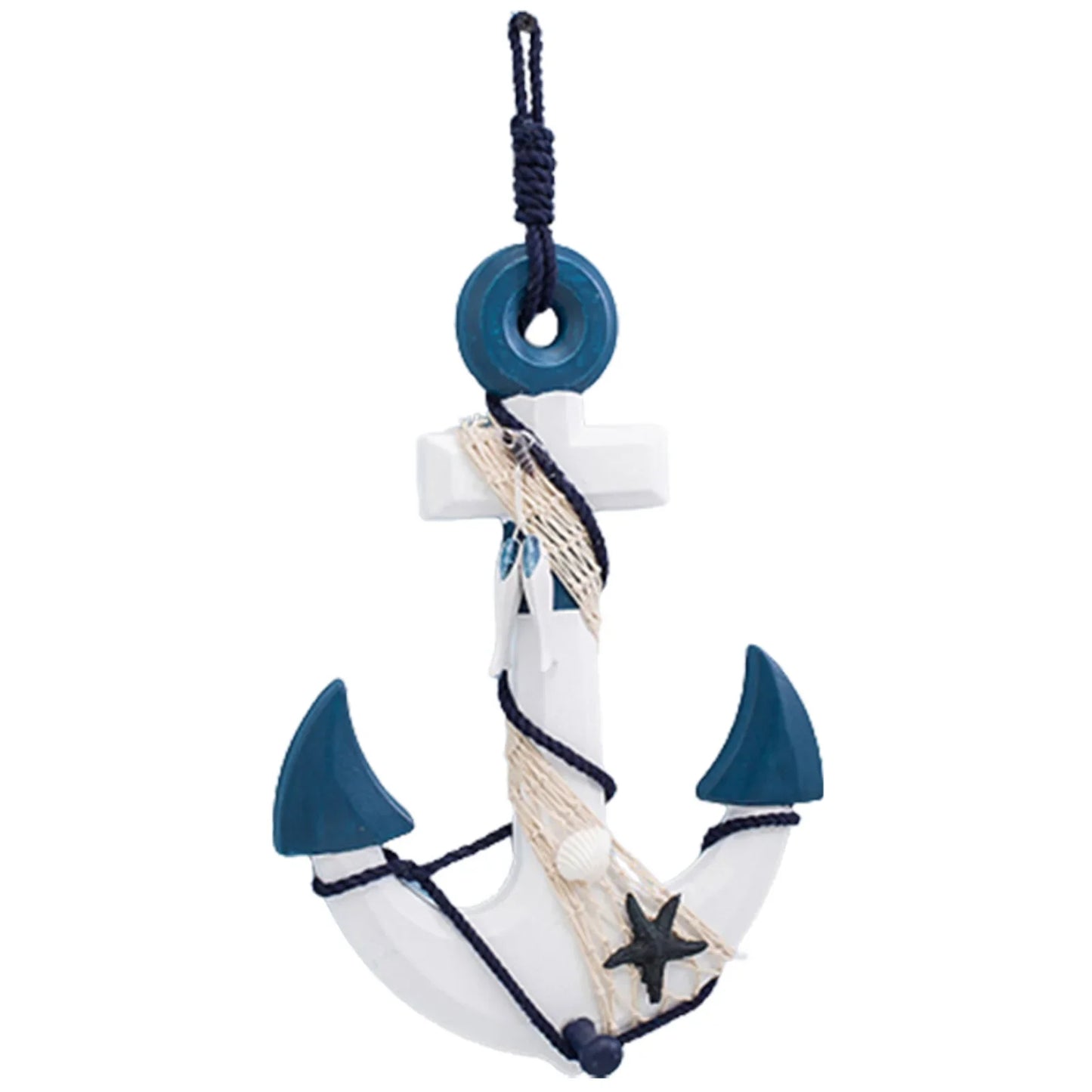 Handcraft Nautical Beach Ship Wheel Décor Coastal Boat Life Buoy Wall Hangings Ornaments Boat Anchor Decoration 2024 Gift